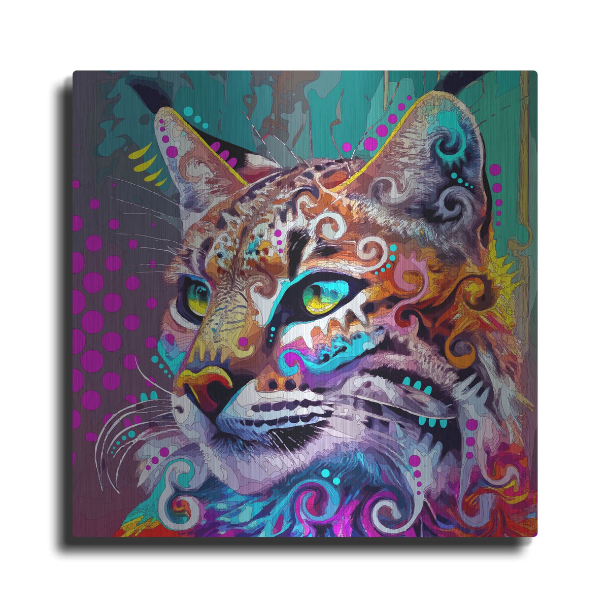 'Bobcat' by Dean Russo – Metal Wall Art