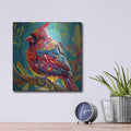 'Cardinal' by Dean Russo – Metal Wall Art, 12x12 room view