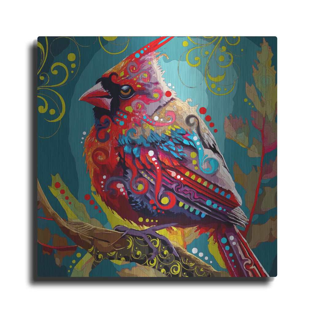 'Cardinal' by Dean Russo – Metal Wall Art