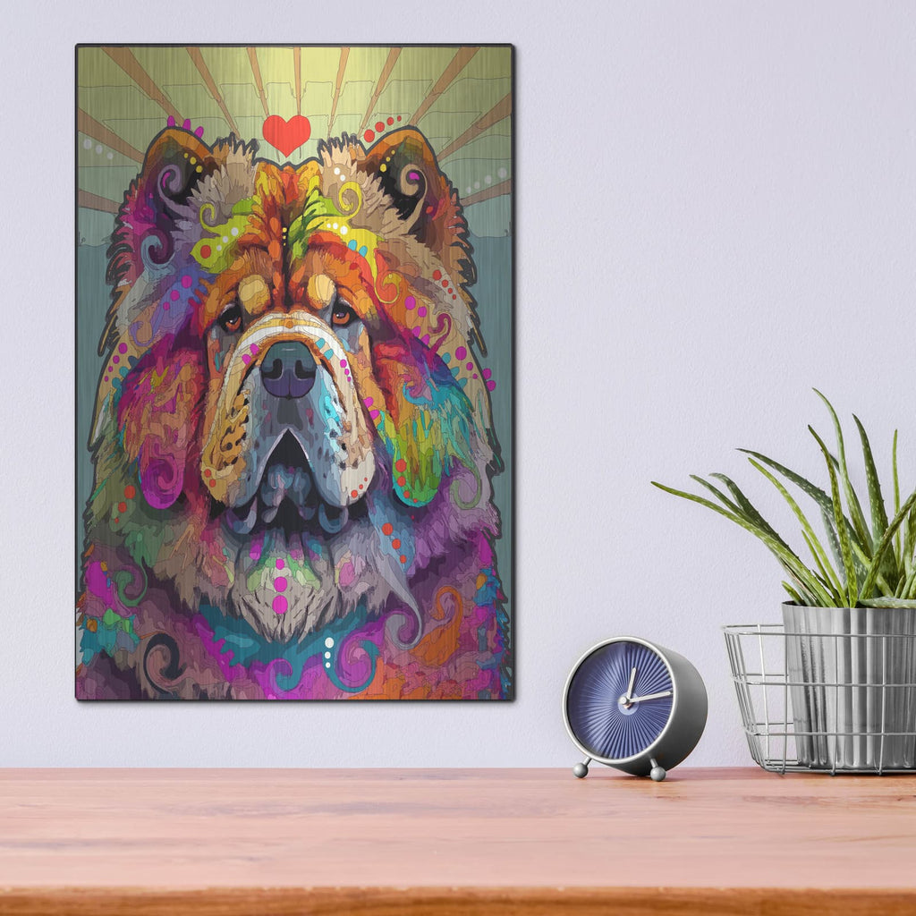 'Chow Chow' by Dean Russo – Metal Wall Art, 12x16 room view