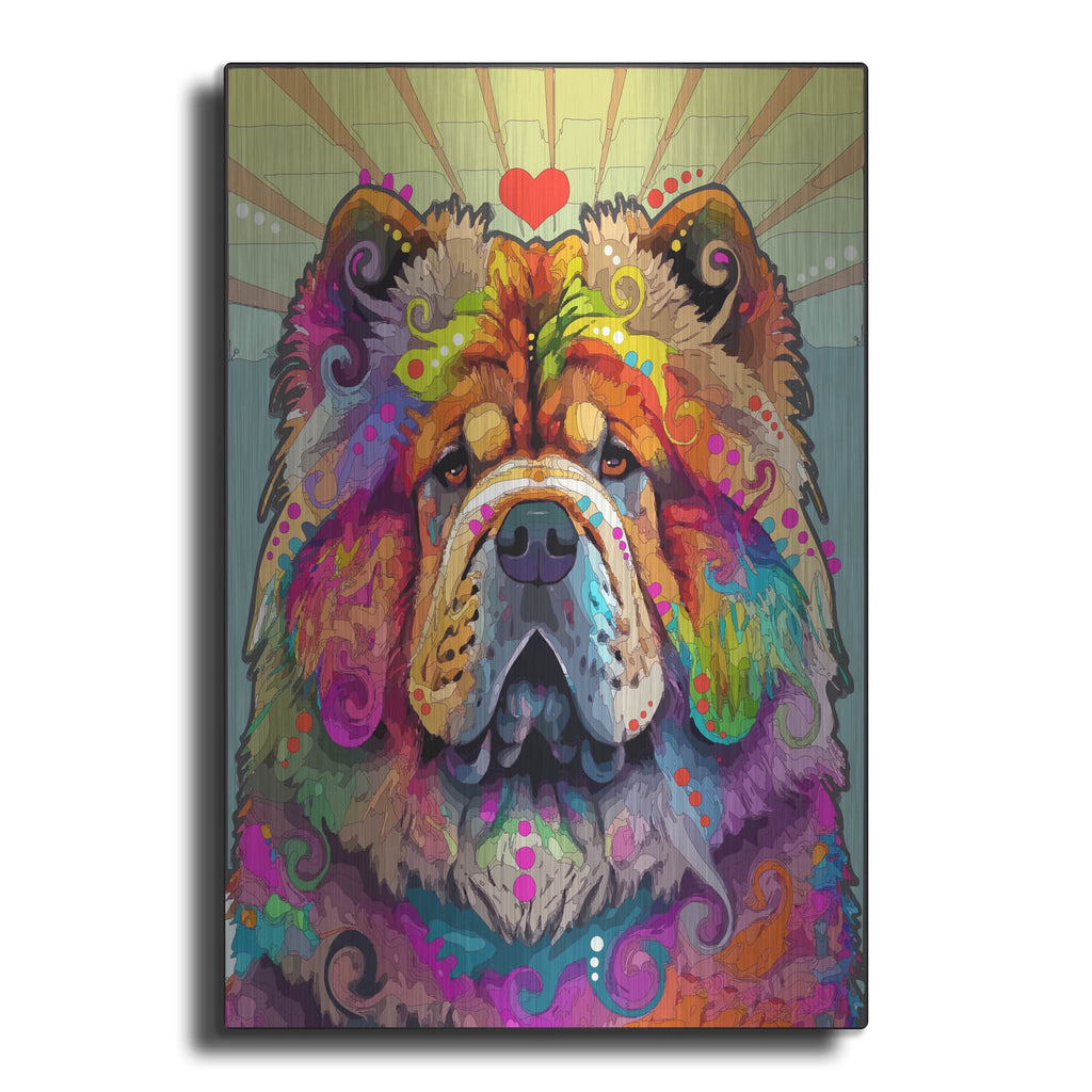 'Chow Chow' by Dean Russo – Metal Wall Art