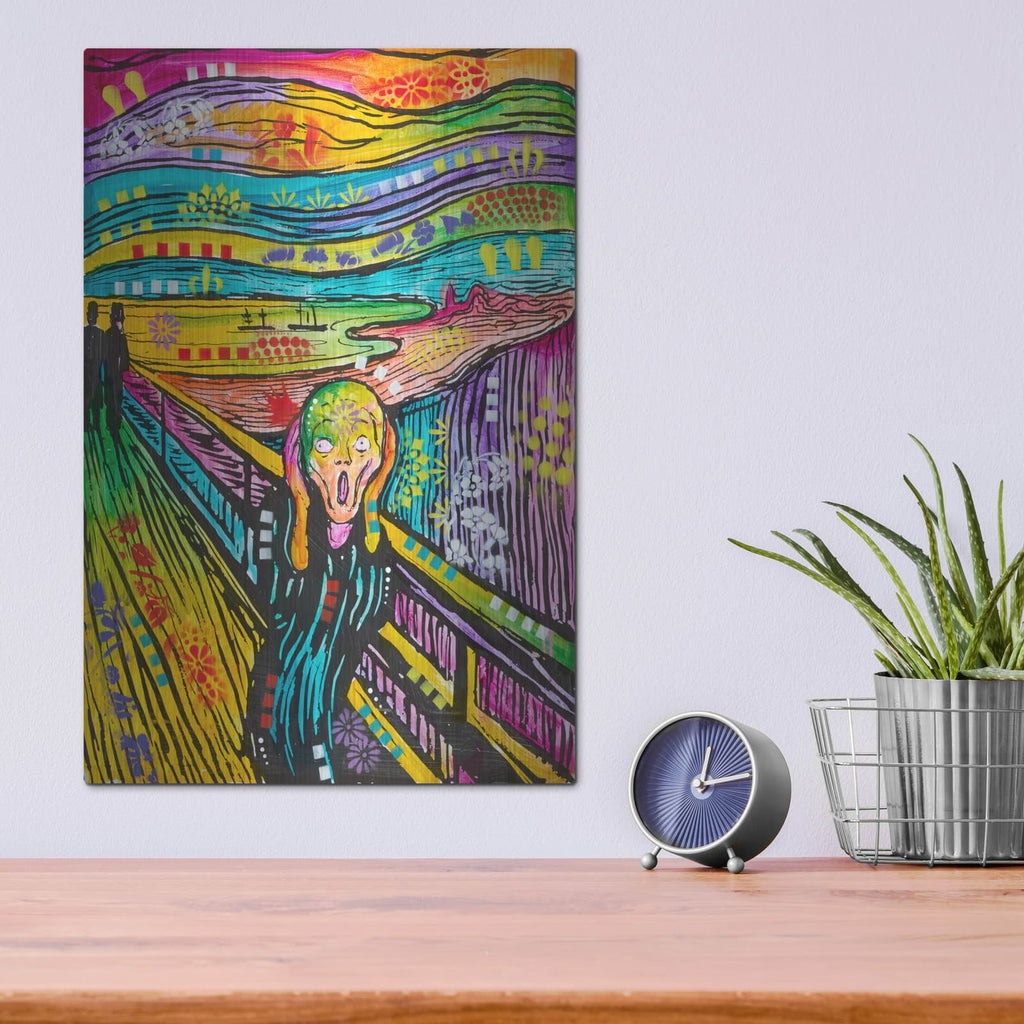 'Colorful Scream' by Dean Russo – Metal Wall Art, 12x16 room view