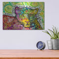 'Conservancy For Leopards' by Dean Russo – Metal Wall Art, 16x12 room view