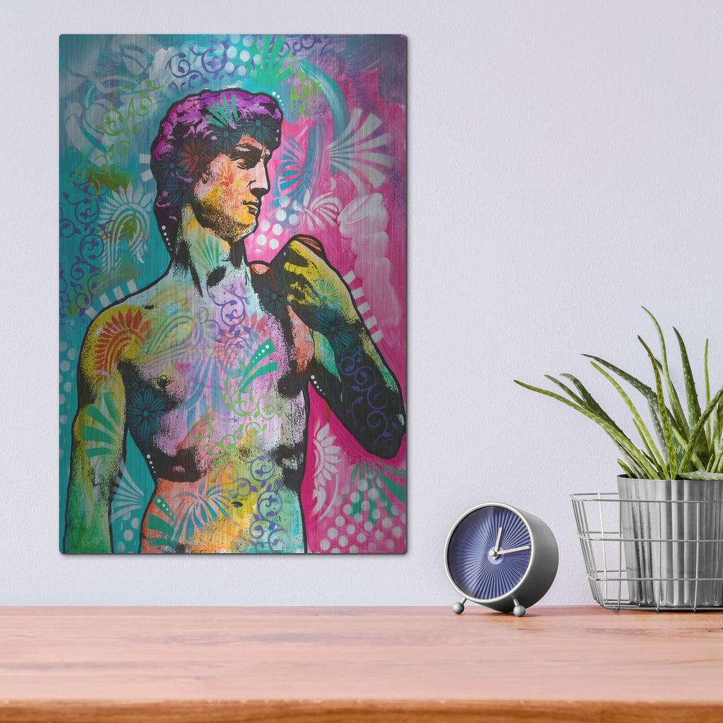 'David' by Dean Russo – Metal Wall Art, 12x16 room view