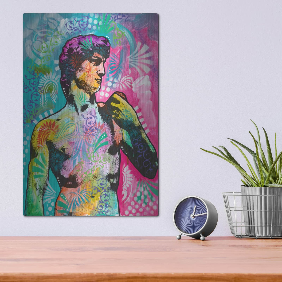 'David' by Dean Russo – Metal Wall Art, 12x16 room view