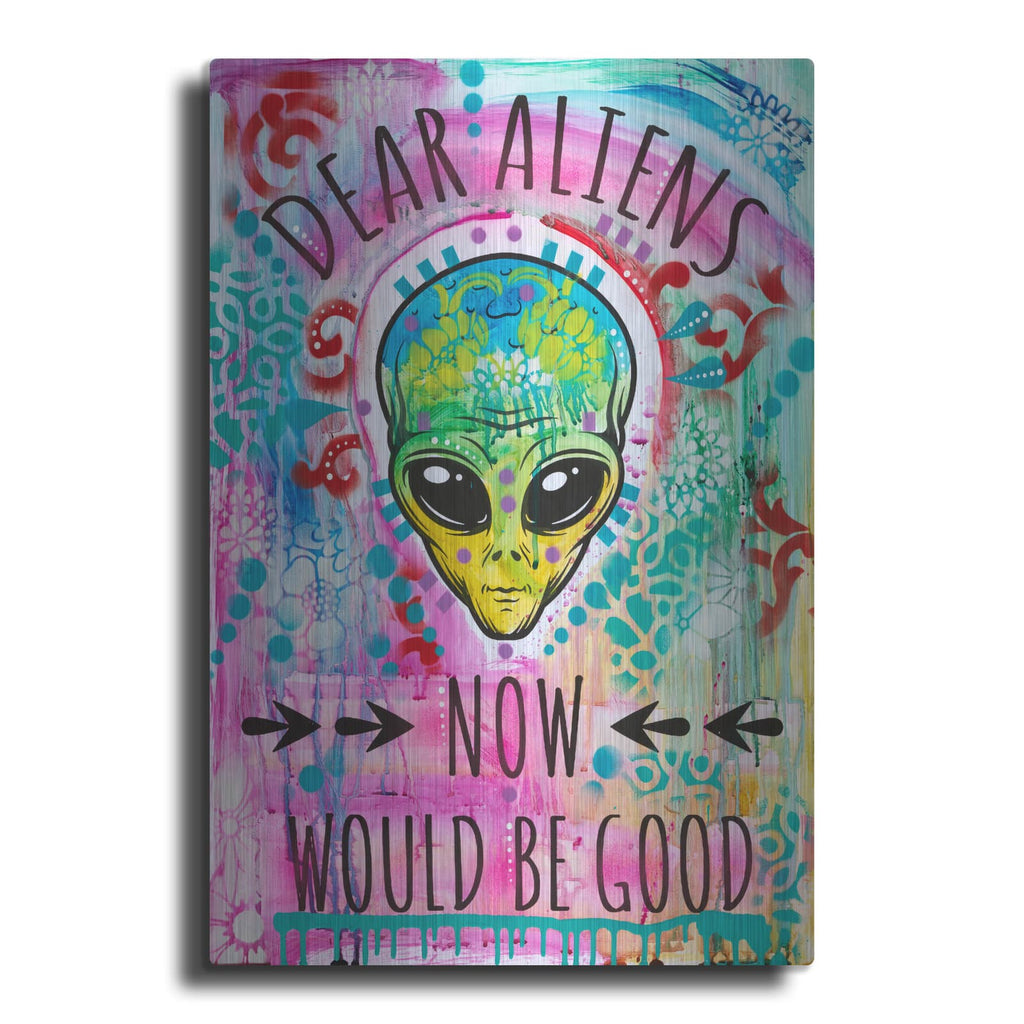 'Dear Aliens' by Dean Russo – Metal Wall Art