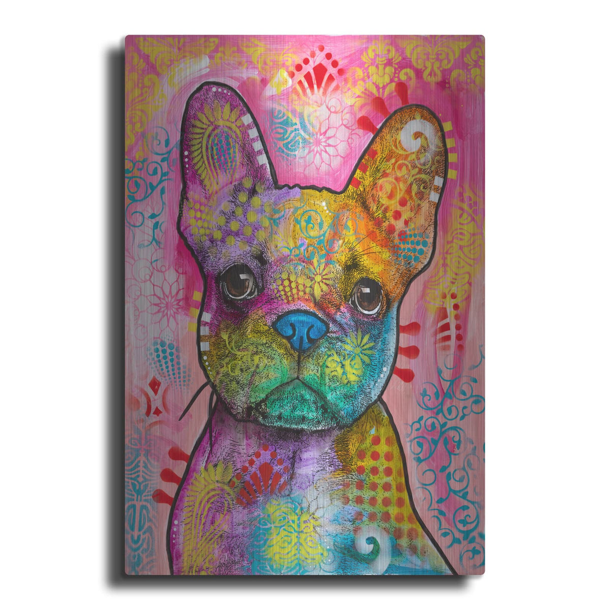 'Frenchie' by Dean Russo – Metal Wall Art