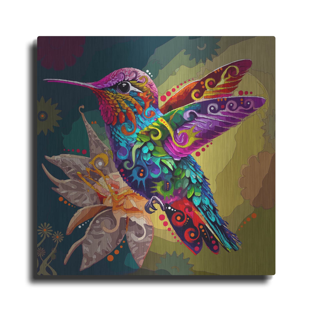 'Hummingbird' by Dean Russo – Metal Wall Art