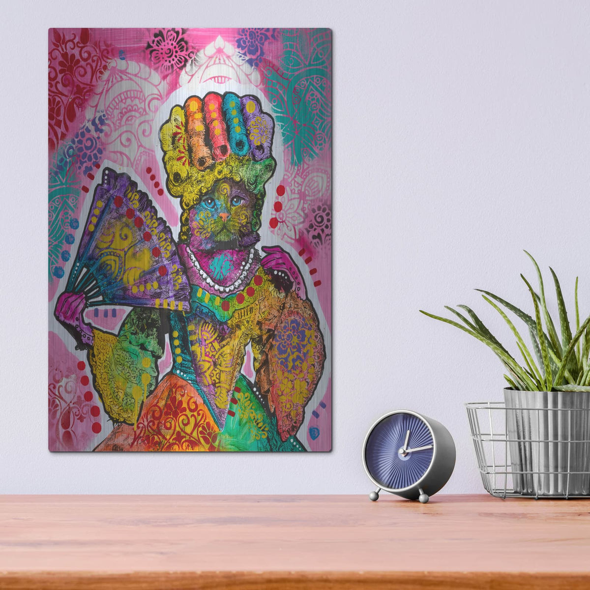 'Marie Antoinette Kitty' by Dean Russo – Metal Wall Art, 12x16 room view