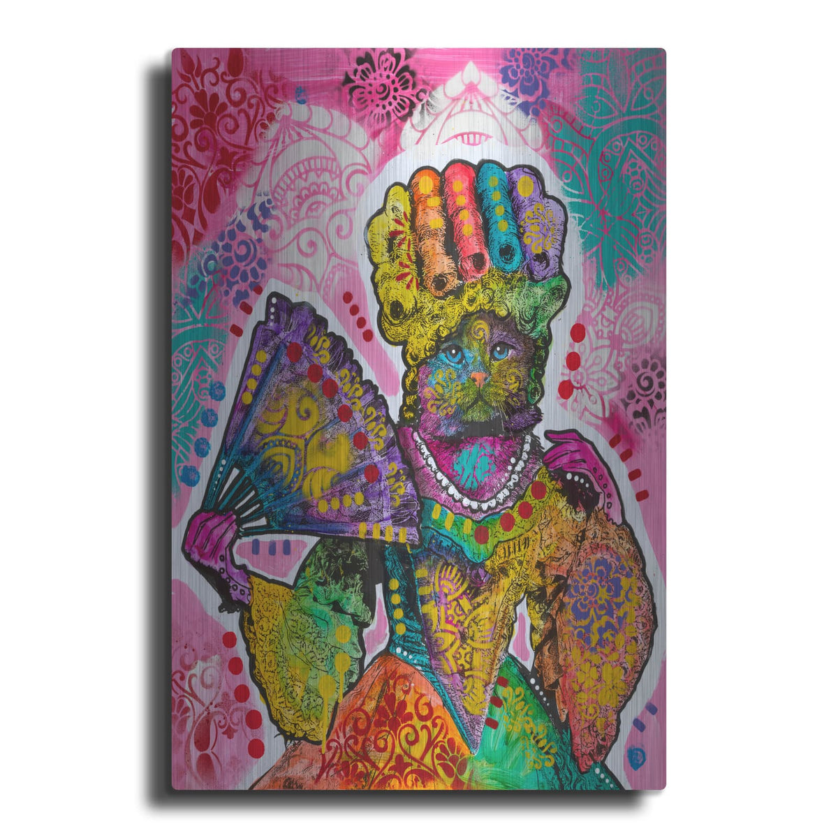 'Marie Antoinette Kitty' by Dean Russo – Metal Wall Art