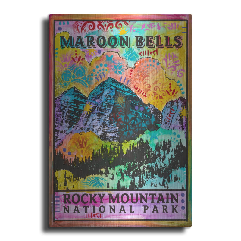 'Np Maroon Bells' by Dean Russo – Metal Wall Art