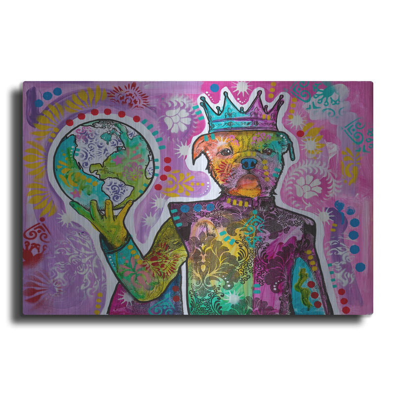 'Prince Bulldogs World' by Dean Russo – Metal Wall Art