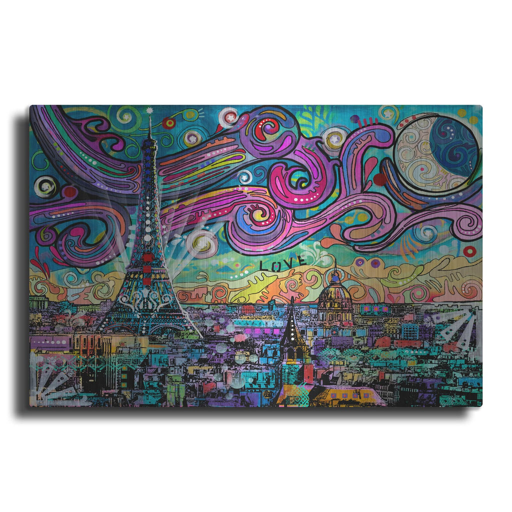 'Starry Night Over Paris' by Dean Russo – Metal Wall Art
