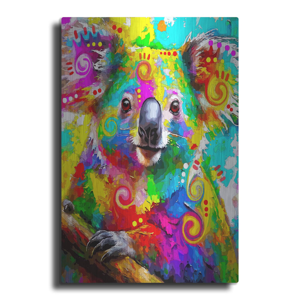 'The Caring Koala' by Dean Russo – Metal Wall Art
