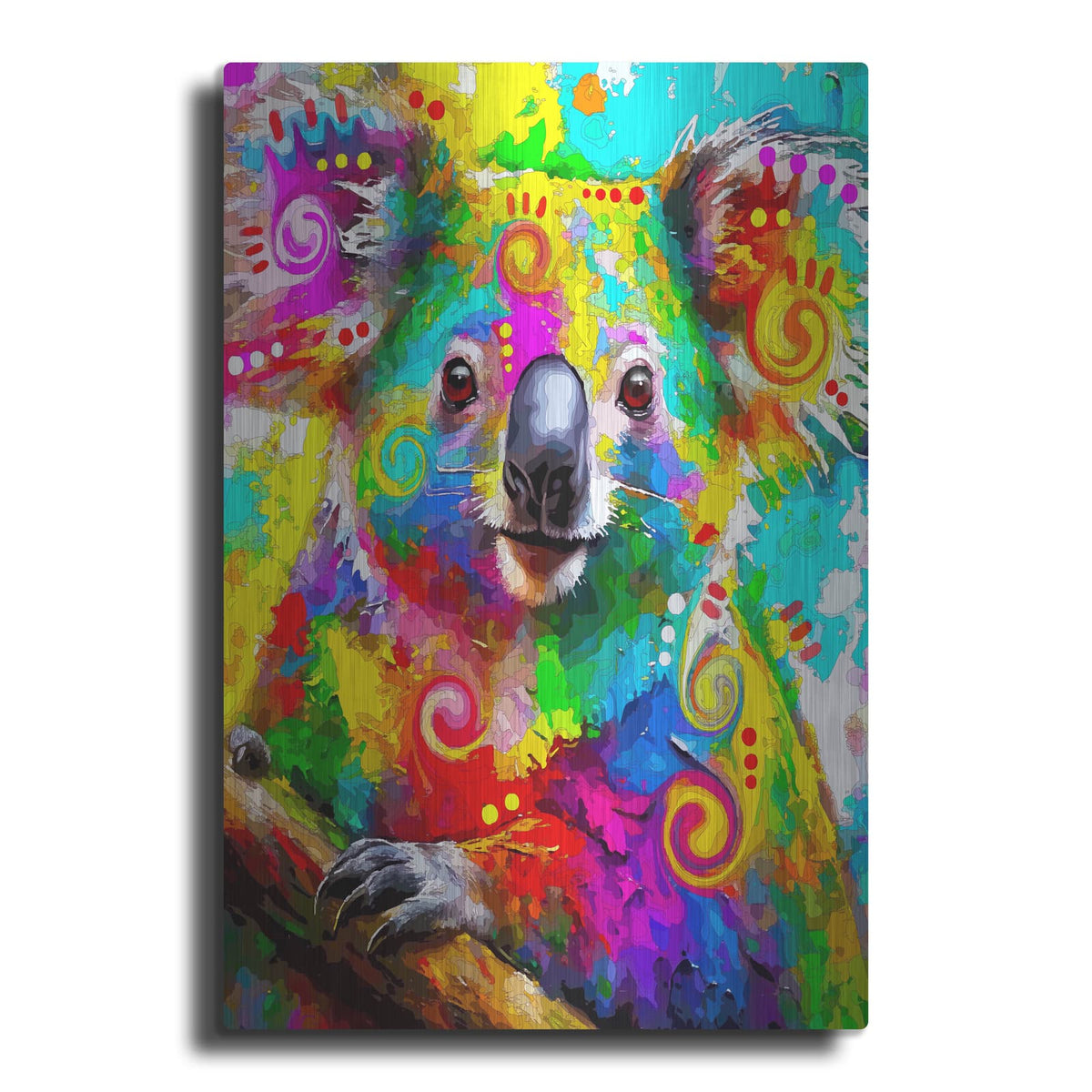 'The Caring Koala' by Dean Russo – Metal Wall Art