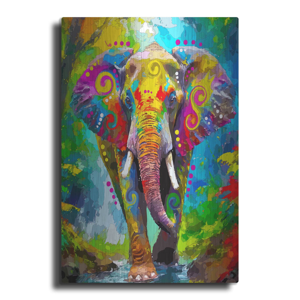 'The Elephant Stomp' by Dean Russo – Metal Wall Art