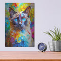 'The Focused Siamese' by Dean Russo – Metal Wall Art, 12x16 room view