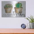 'It's Always Better Together' by Cindy Jacobs – Metal Wall Art, 16x12 room view