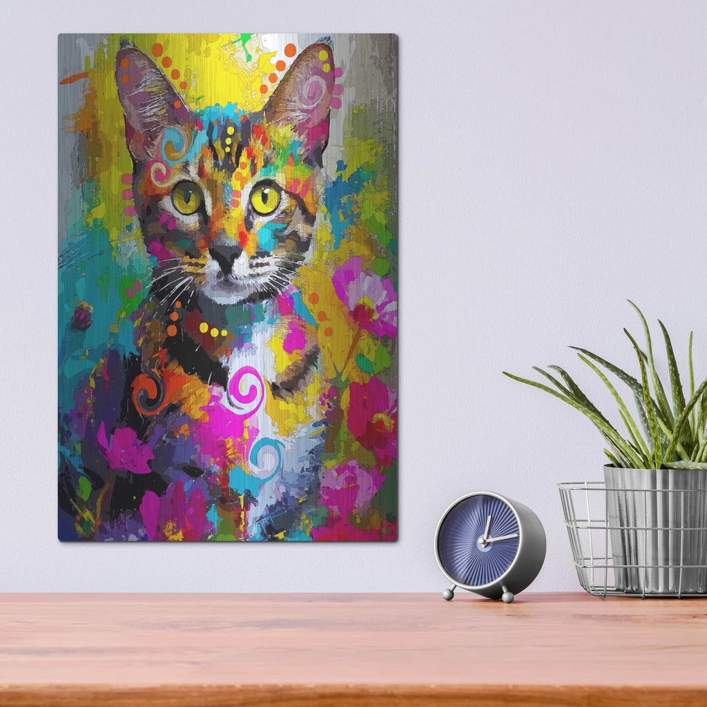 'The Love Bengal' by Dean Russo – Metal Wall Art, 12x16 room view