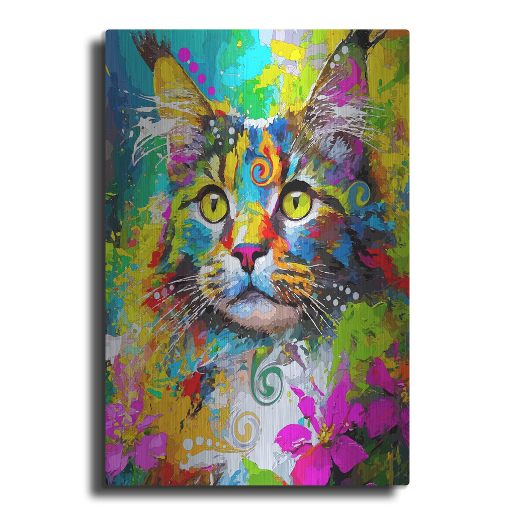 'The Maine Coon' by Dean Russo – Metal Wall Art