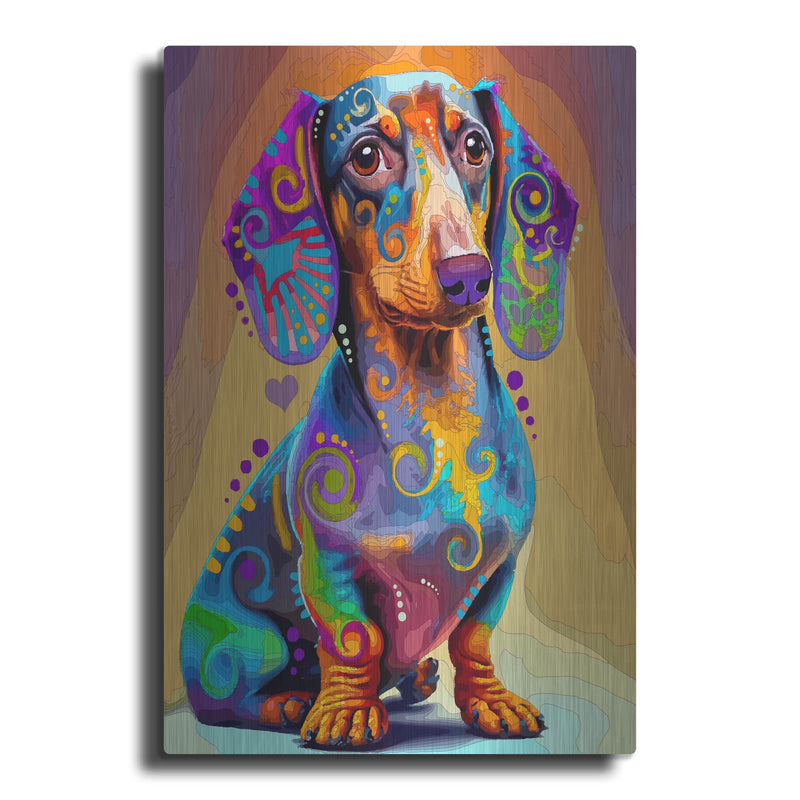 'The Obvious Doxie' by Dean Russo – Metal Wall Art