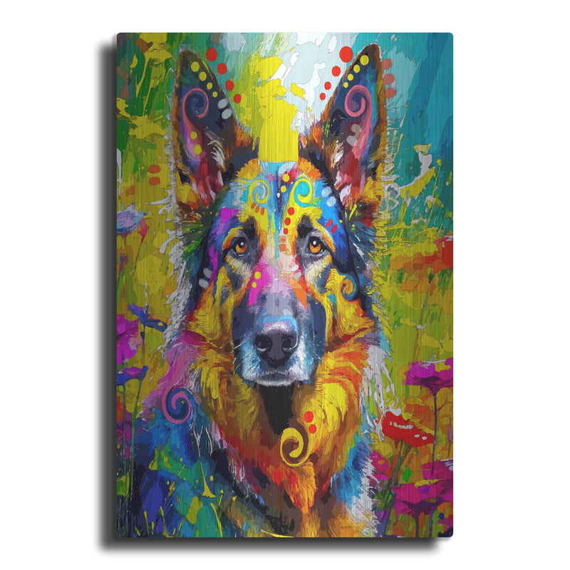 'The Straight Forward Shepherd' by Dean Russo – Metal Wall Art