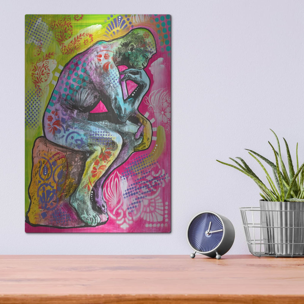 'Thinker' by Dean Russo – Metal Wall Art, 12x16 room view