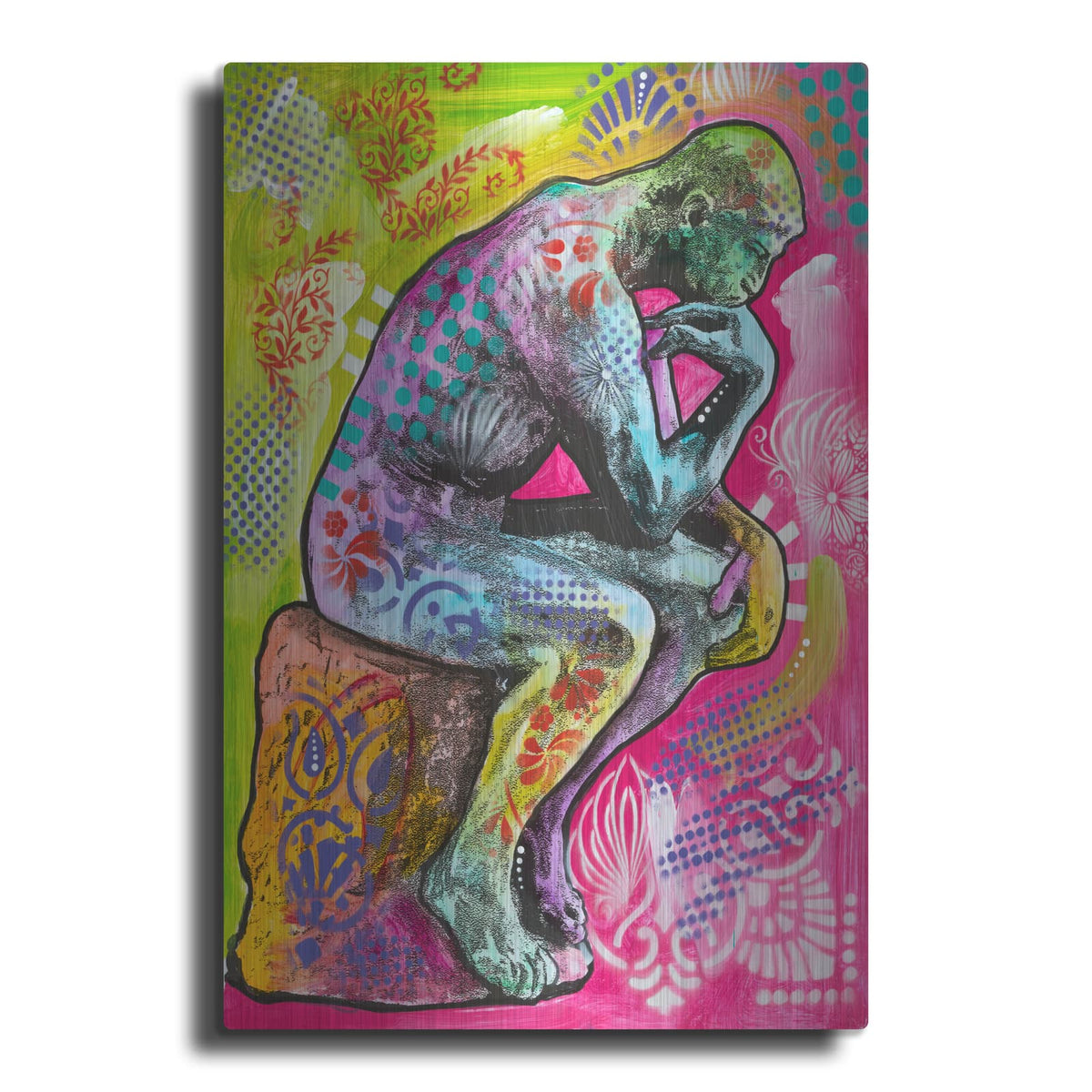 'Thinker' by Dean Russo – Metal Wall Art