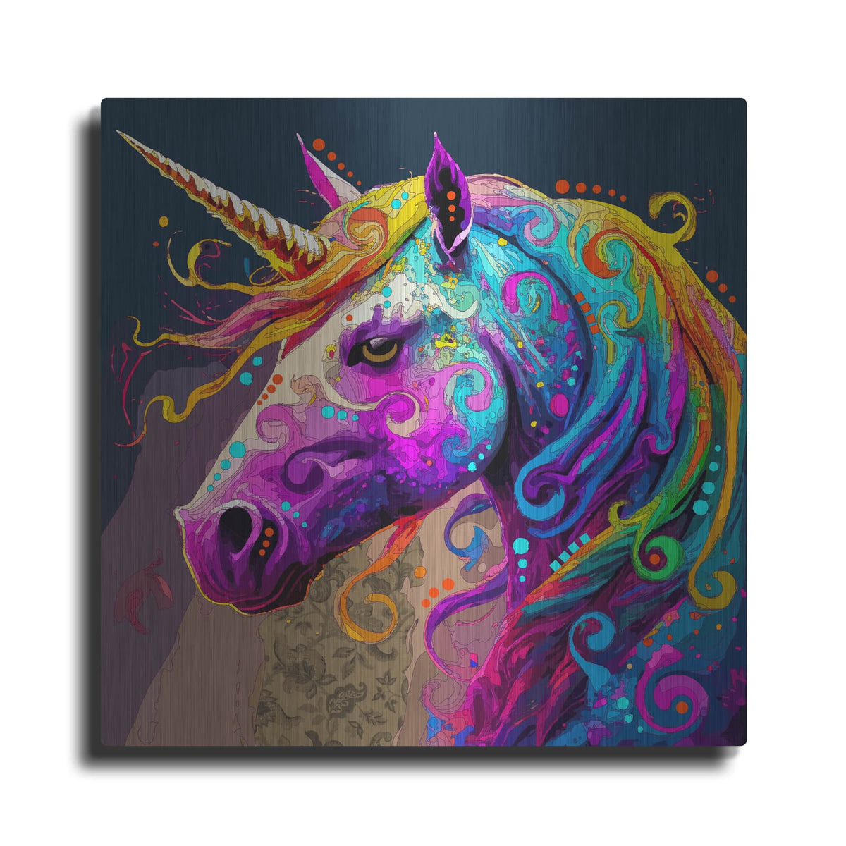 'Unicorn' by Dean Russo – Metal Wall Art
