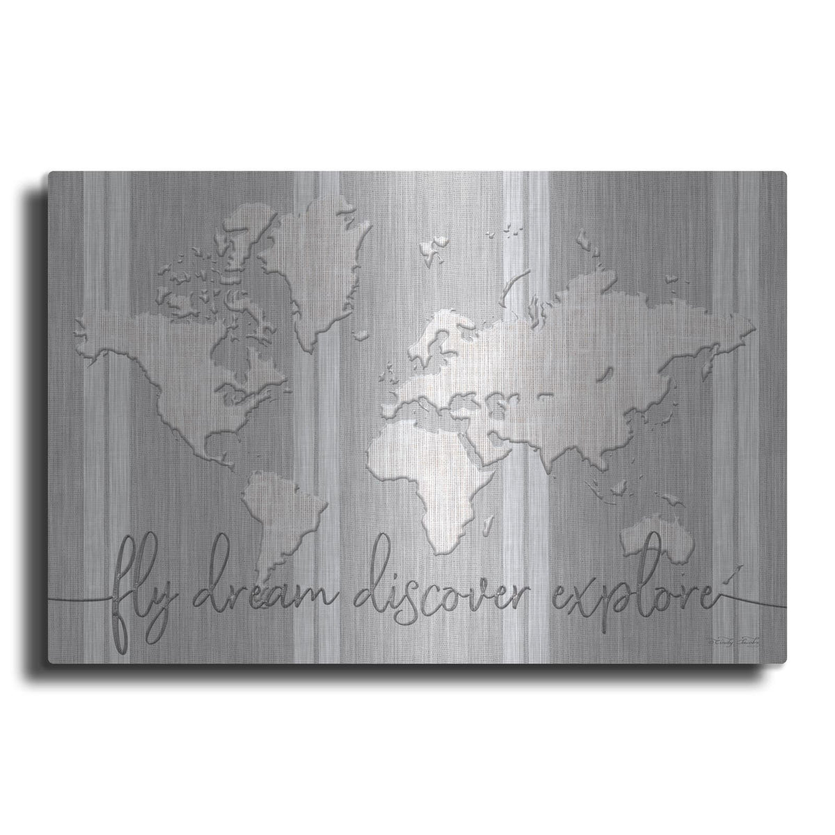 'Fly Dream Discover Explore' by Cindy Jacobs – Metal Wall Art