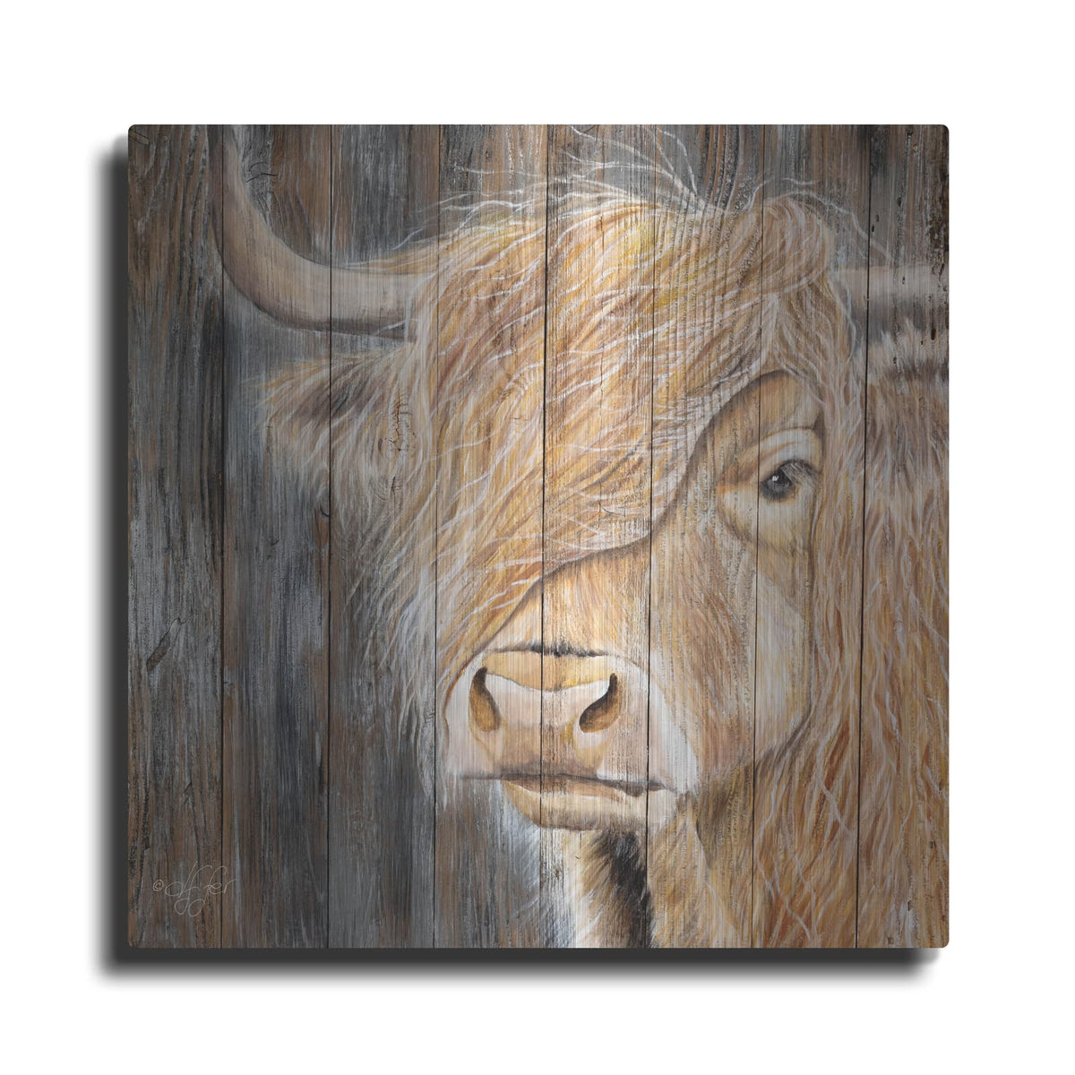 'A Windy Day on the Farm' by Diane Fifer – Metal Wall Art