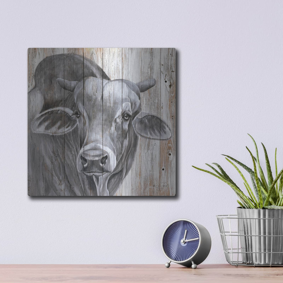 'Eyes Wide Open' by Diane Fifer – Metal Wall Art, 12x12 room view