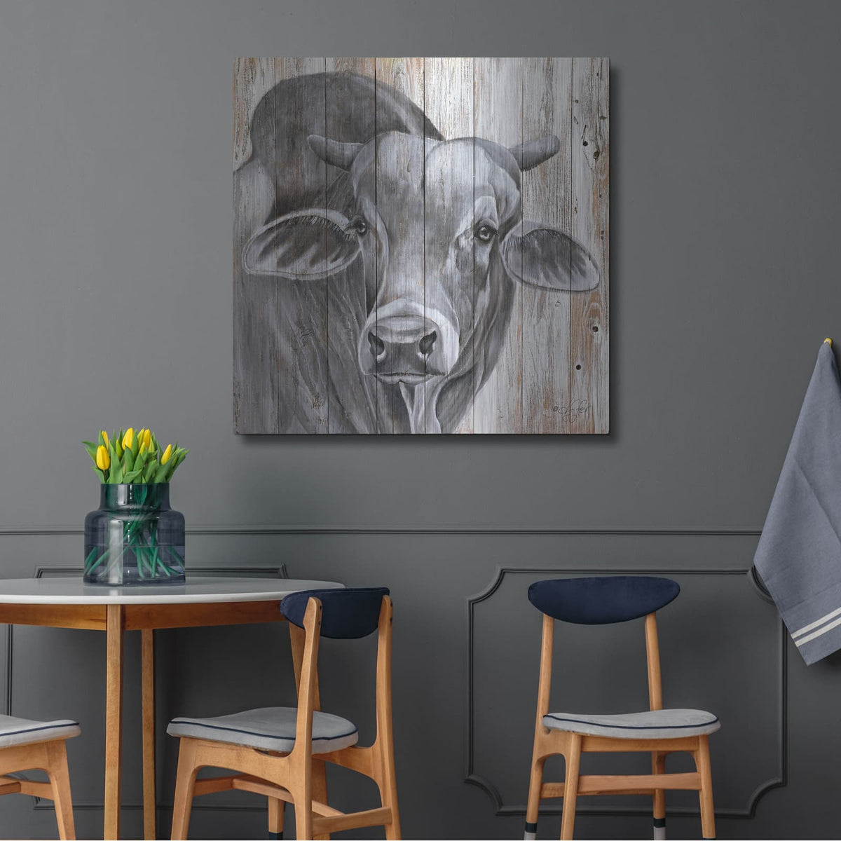 'Eyes Wide Open' by Diane Fifer – Metal Wall Art, 36x36 room view