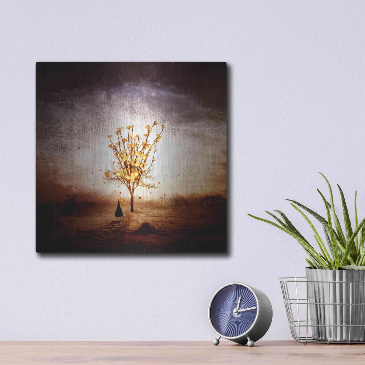 'Finding' by Mario Sanchez Nevado – Metal Wall Art, 12x12 room view