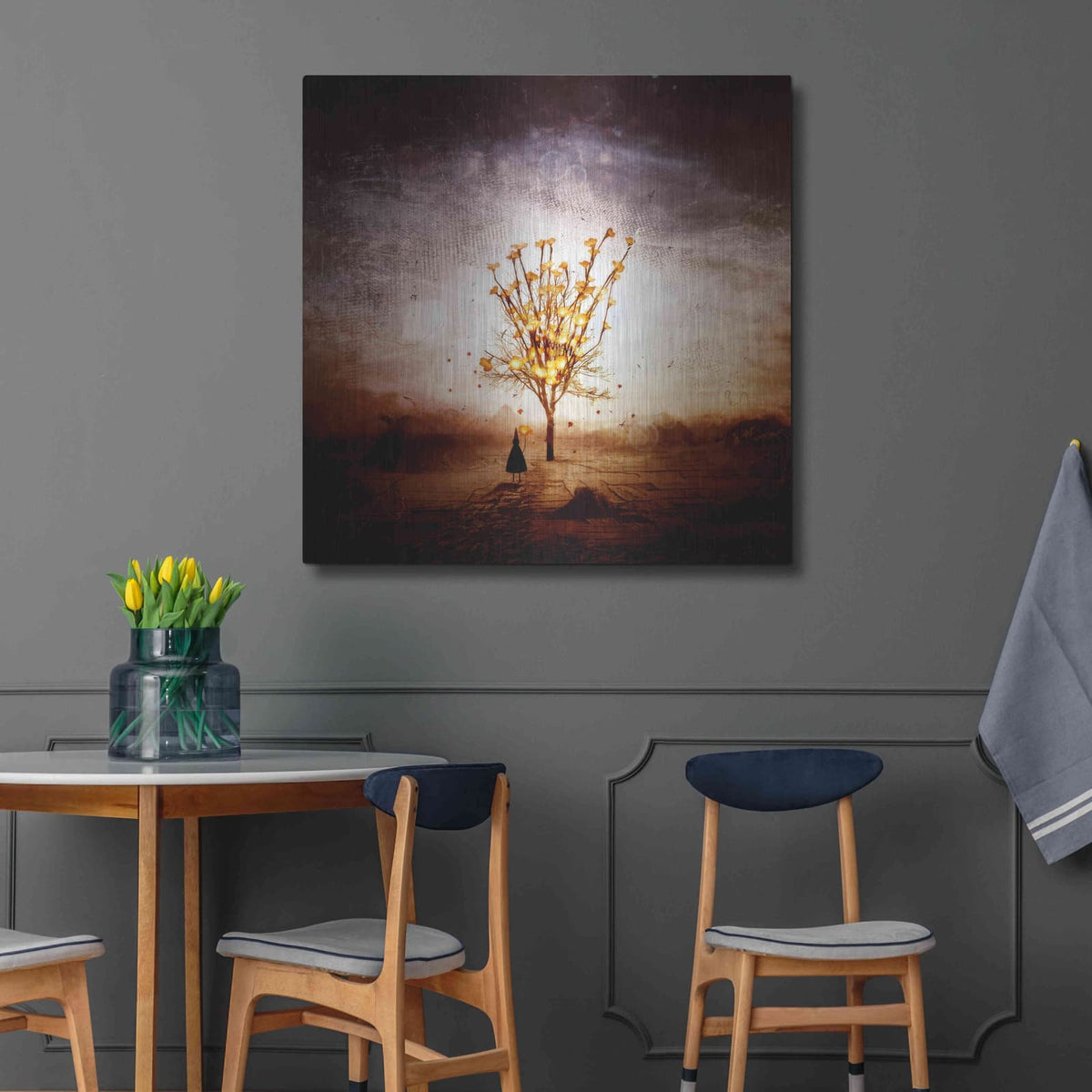 'Finding' by Mario Sanchez Nevado – Metal Wall Art, 36x36 room view