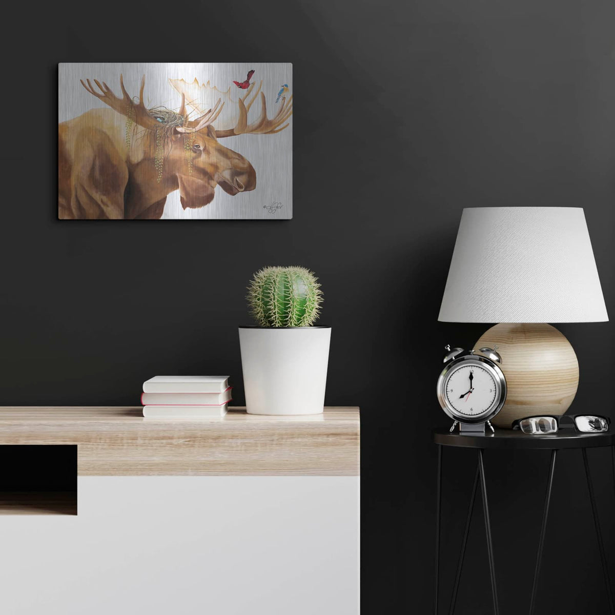 'Freeloaders' by Diane Fifer – Metal Wall Art, 24x16 room view