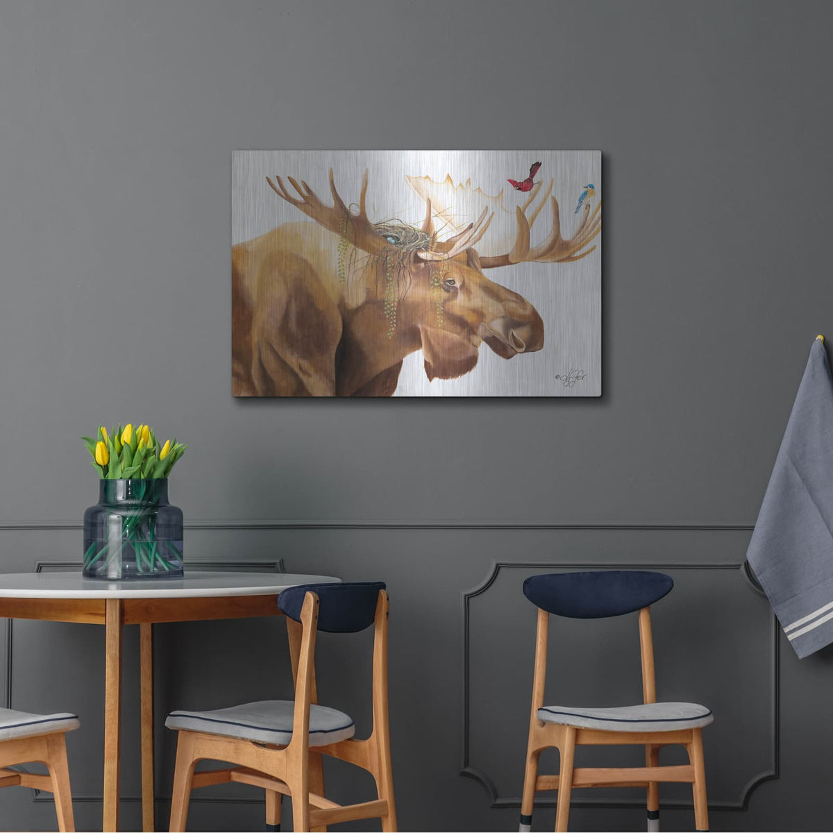 'Freeloaders' by Diane Fifer – Metal Wall Art, 36x24 room view