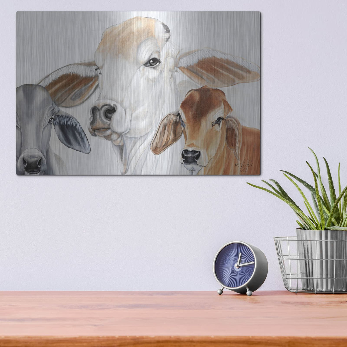 'Ranch Life' by Diane Fifer – Metal Wall Art, 16x12 room view