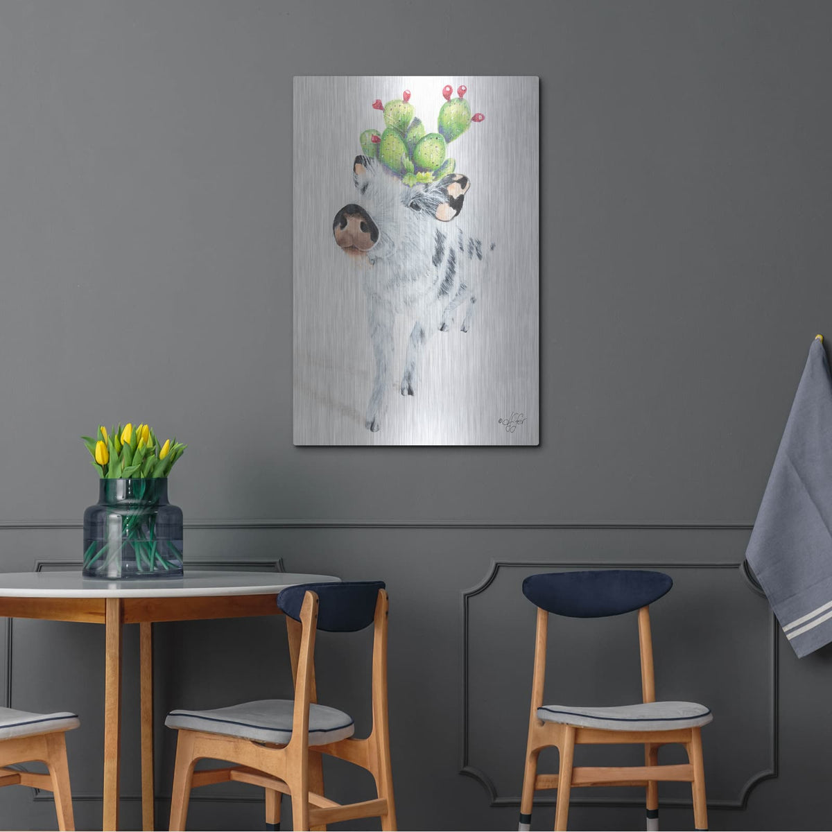 'Her Majesty' by Diane Fifer – Metal Wall Art, 24x36 room view