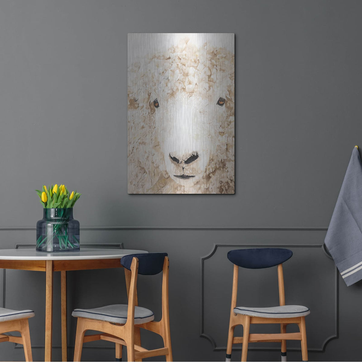 'Woolly' by Diane Fifer – Metal Wall Art, 24x36 room view