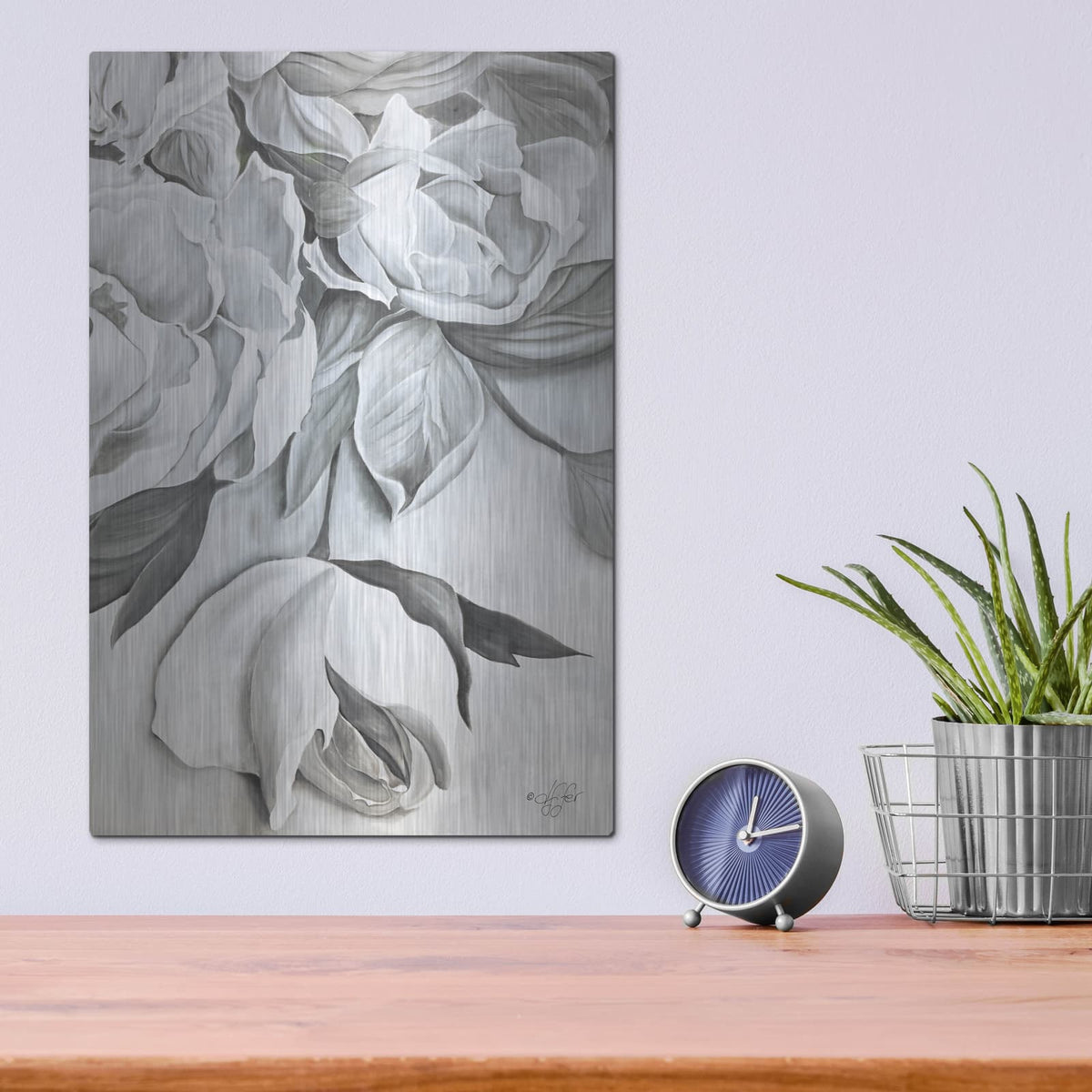 'Rosie' by Diane Fifer – Metal Wall Art, 12x16 room view