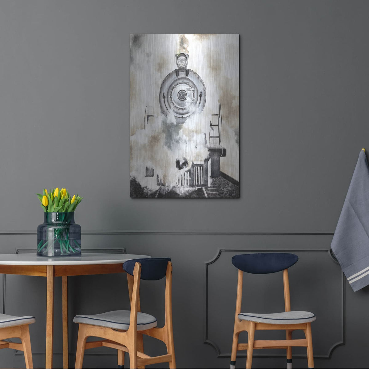 'Chugga Chugga' by Diane Fifer – Metal Wall Art, 24x36 room view
