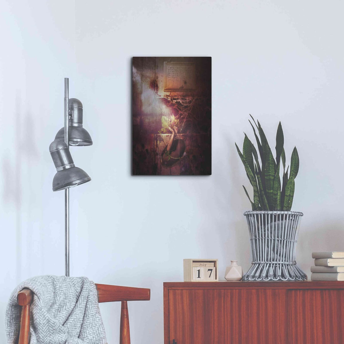 'Flowers' by Mario Sanchez Nevado – Metal Wall Art, 16x24 room view