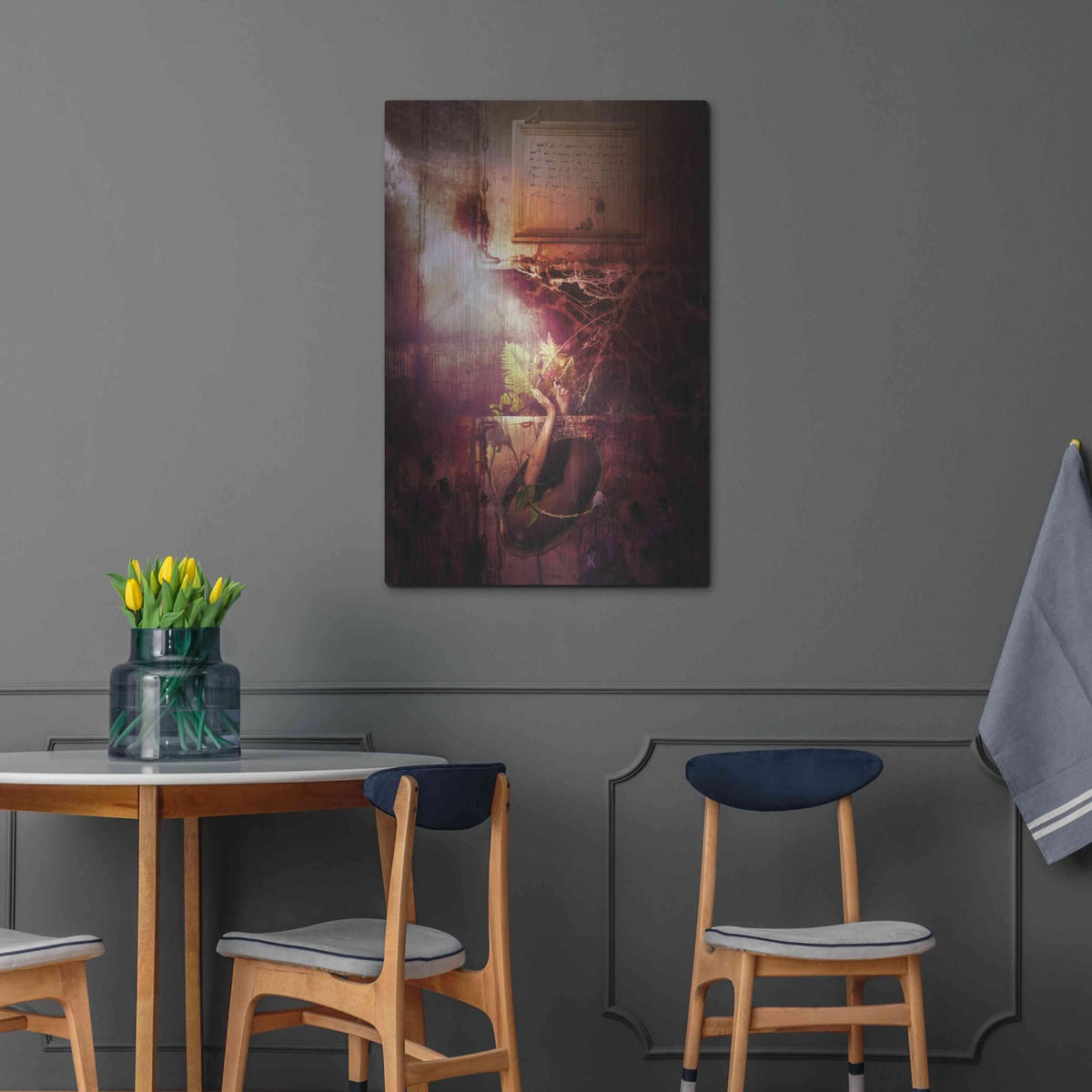 'Flowers' by Mario Sanchez Nevado – Metal Wall Art, 24x36 room view