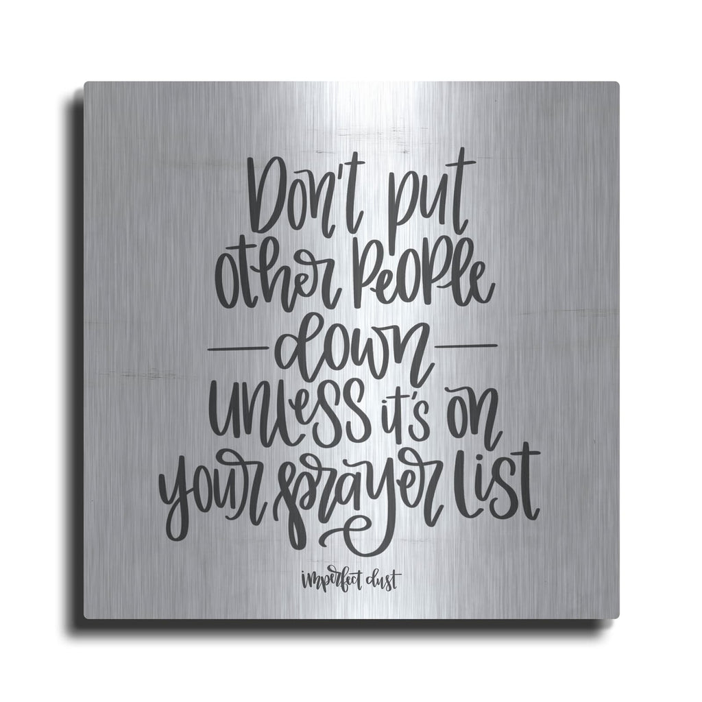 'Prayer List' by Imperfect Dust – Metal Wall Art
