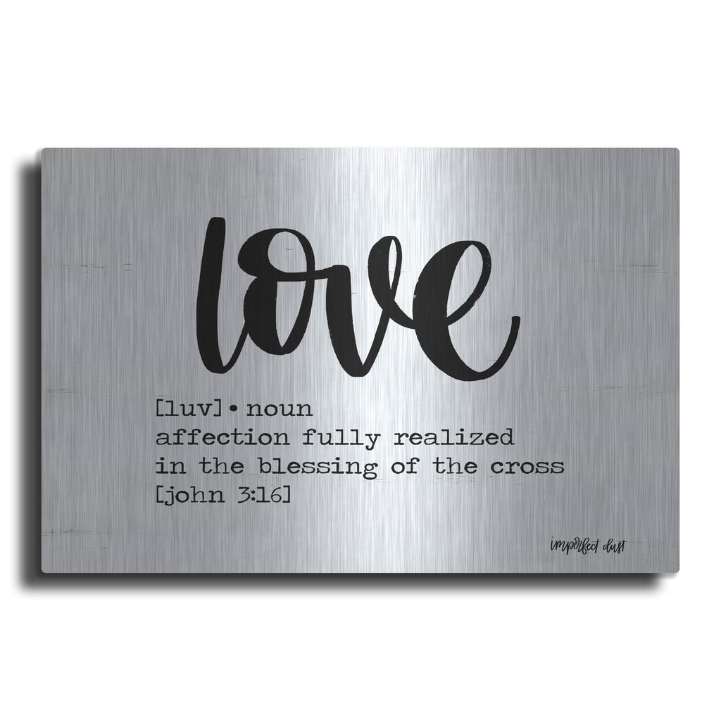 'Love' by Imperfect Dust – Metal Wall Art