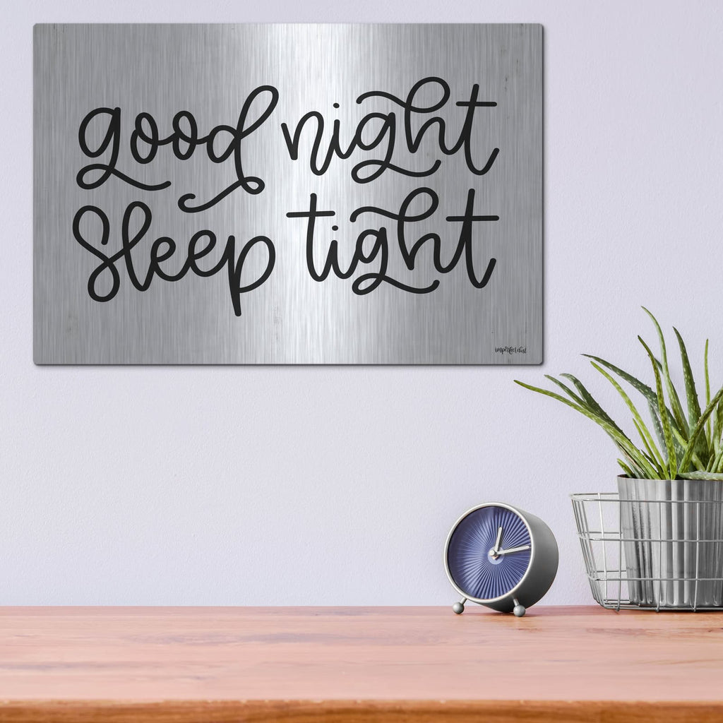 'Good Night, Sleep Tight' by Imperfect Dust – Metal Wall Art, 16x12 room view