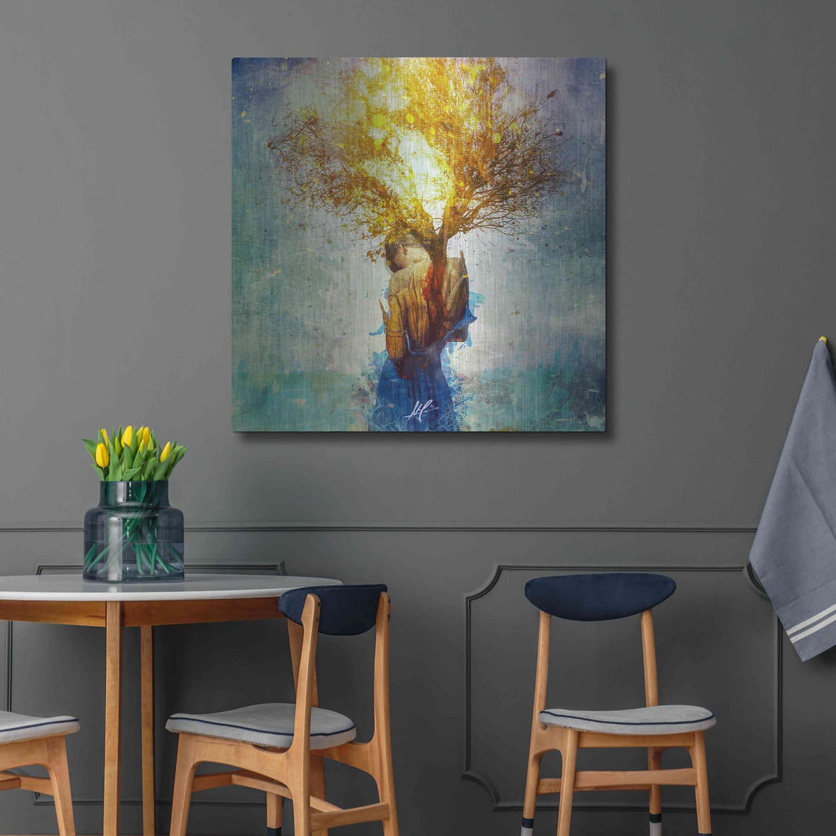 'Forgiveness' by Mario Sanchez Nevado – Metal Wall Art, 36x36 room view
