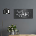 'Bon Appetit' by Imperfect Dust – Metal Wall Art, 24x12 room view