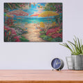 'A Perfect Day At The Beach' by Chuck Pinson – Metal Wall Art, 16x12 room view
